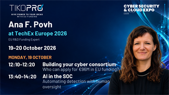 Ana F. Povh to speak on EU cybersecurity funding and AI at TechEx Europe 2026